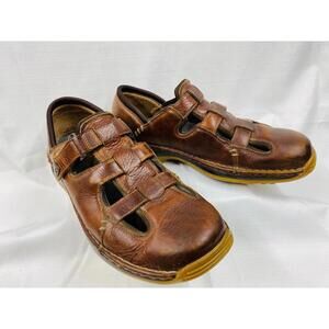 Mens Red Wings 4602 Brown Leather Fisherman Sandals Size 11.5 EE